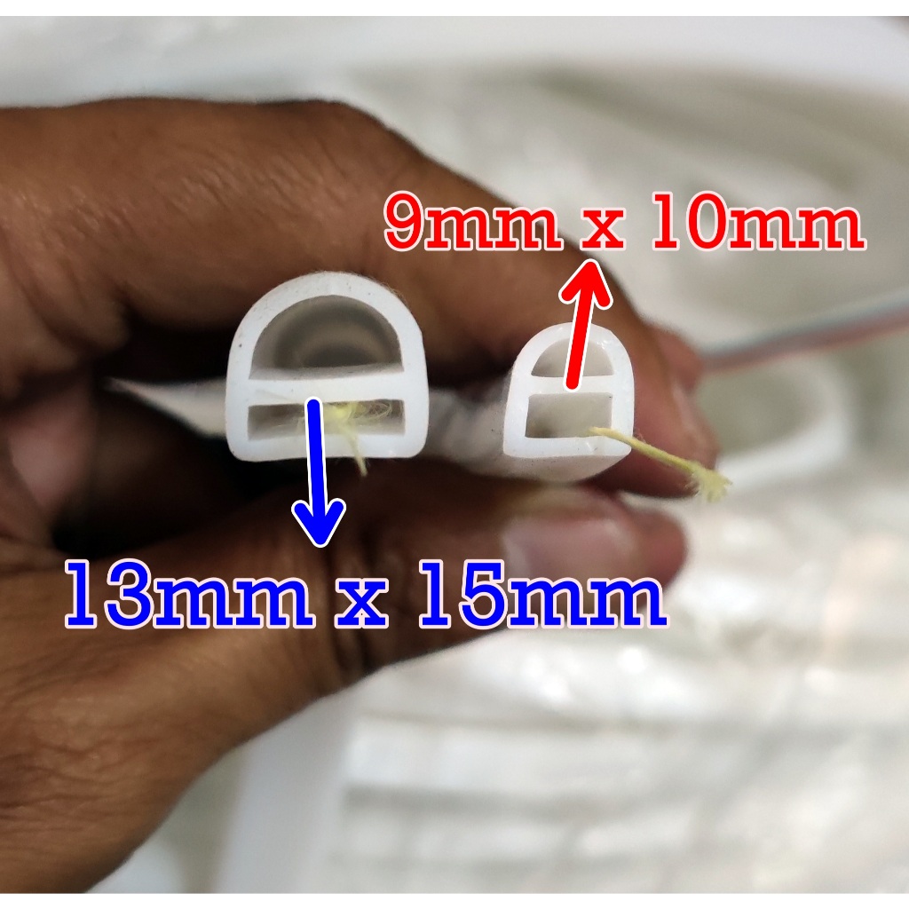 ยืดหยุ่นคิ้ว led สายยางปลอกซิลิโคน led ป้องกันหลอด 13 x 15 มม. 9 x 10 มม.