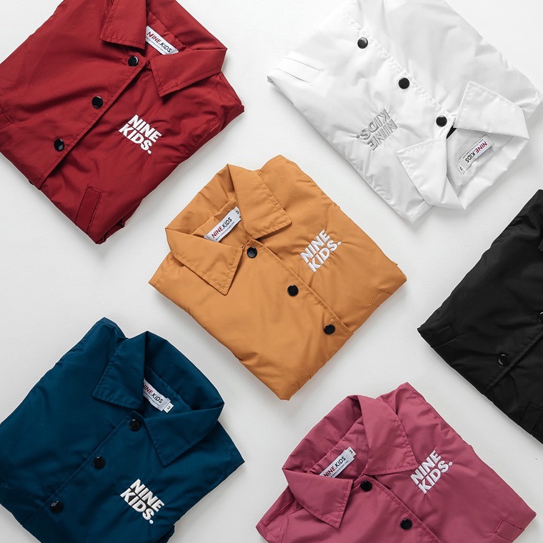Ninekids คอลเลกชันล่าสุด TALS JACKET UCH JACKET ANTI-RAIN Drizzle JACKET ชายหญิงแจ็คเก็ต