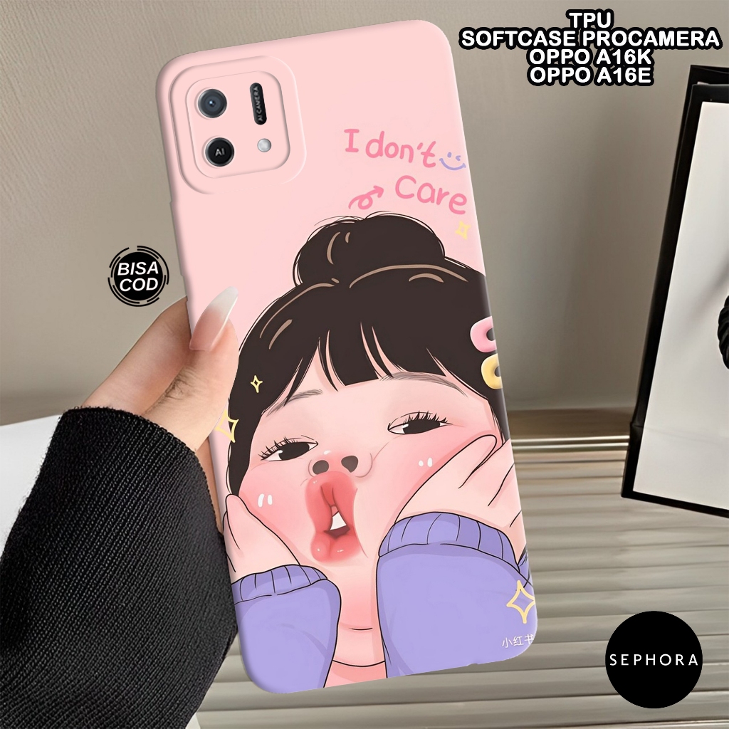 เคส OPPO A16K/A16e ล่าสุด - เคสแฟชั่น สาวอ้วน - Softcase OPPO A16K/A16e - เคส Pro Camera - เคส OPPO 