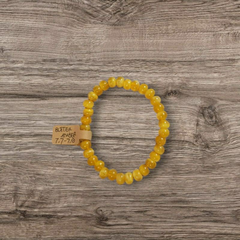 Rinalelle Butter Amber Bracelet 7.9 mm