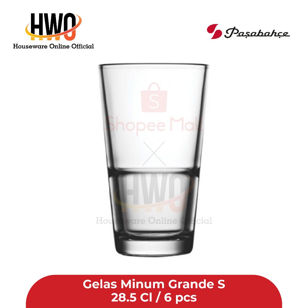 แก้วน้ํา Pasabahce Grande S 28.5 Cl / 6 ชิ้น