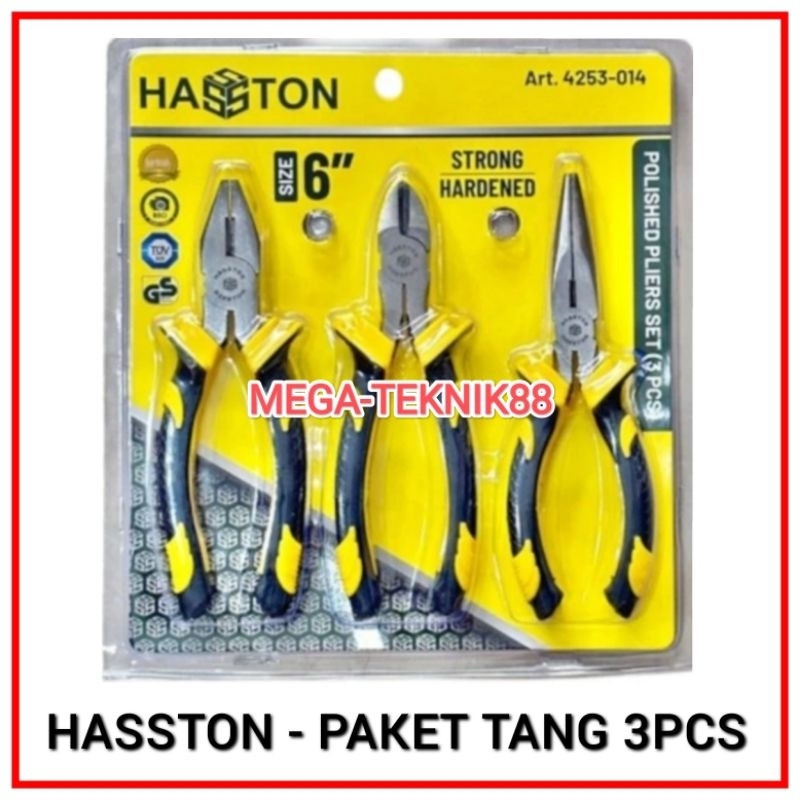 HASSTON - 6 INCH PLIERS SET 3 ชิ้น / การเผาไหม้ PLIERS ตัด PLIERS TAPERED ชุด PLIERS