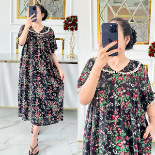DASTER TANIA JUMBO LD 120 CM BUSUI WANITA BAHAN RAYON PREMIUM ADEM NYAMAN RATU LAKU DASTER