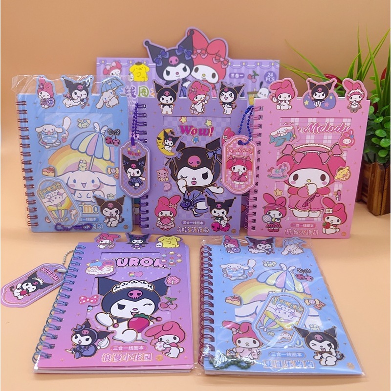 GM SANRIO สติ๊กเกอร์ BOOK LOTSO สติ๊กเกอร์ BOOK BINDER BOOK SANRIO LOTSO BINDER DIARY KUROMI CINAMOR