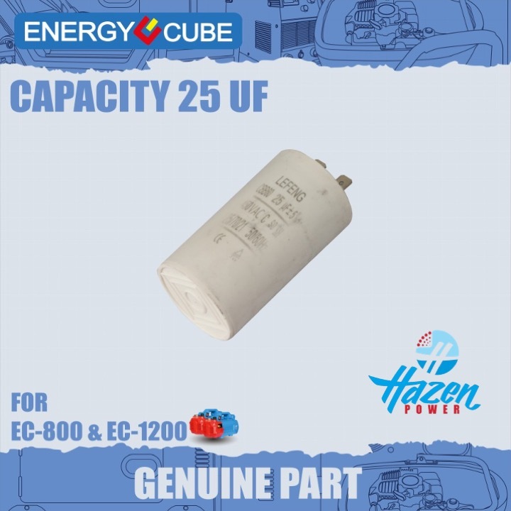 อะไหล่ EnergyCube CAPACITY 25uF สําหรับ Type EC-800 & EC-1200 โดย HAZENpower