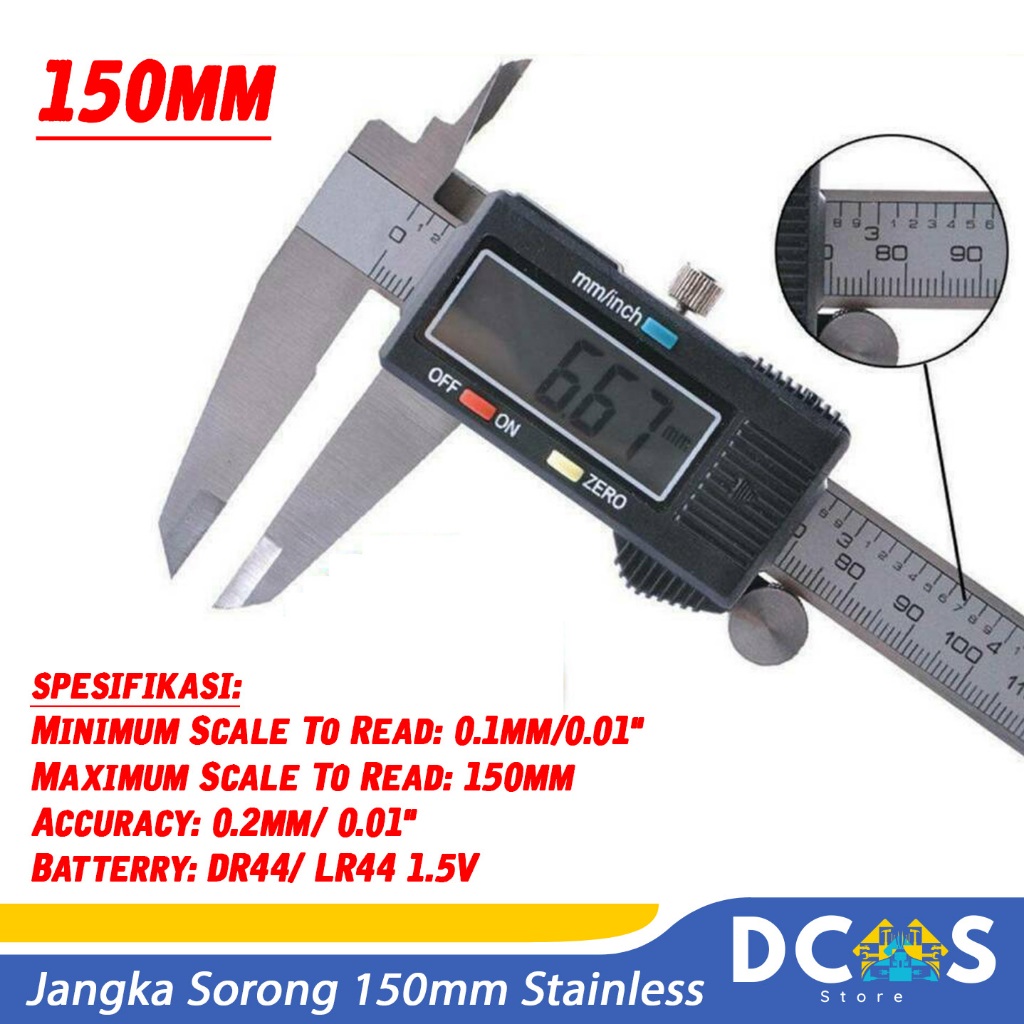Sigmat Digital Vernier Caliper / Caliper 150 มม. สแตนเลส