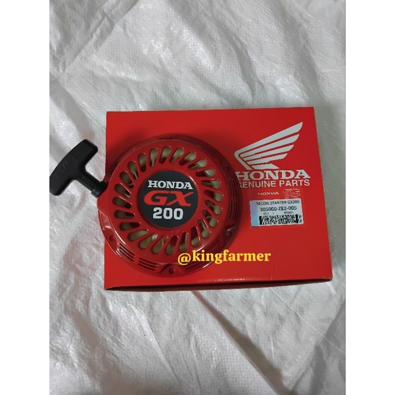 รถดึงข้อเหวี่ยง Honda GX200 สตาร์ทเตอร์รีคอยล์ Honda GX200 ดั้งเดิม