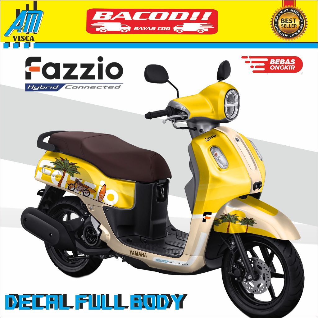 Fazzio Decal Full Body สติกเกอร์ Fazzio 125 Full Body สติกเกอร์ Fazzio สติกเกอร์ฤดูร้อน Beach Design