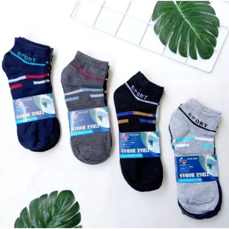 MATA ถุงเท้าข้อสั้น 3 คู่สําหรับผู้ชายและผู้หญิง Sport Tiger