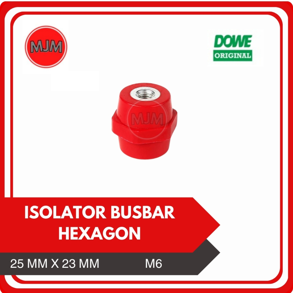 Busbar Insulator/Isulator หกเหลี่ยม SEP 25 M6