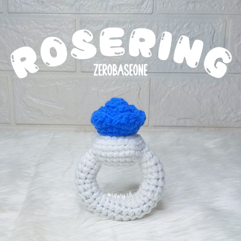 GANTUNGAN AMIGURUMI / ZEROBASEONE LIGHTSTICK ROSERING ZEROSE ZB1 CROCHET KEYCHAIN