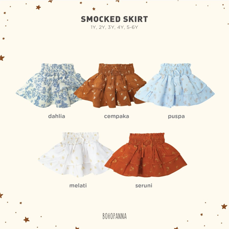 Bohopanna กระโปรงสม็อค B87 / กระโปรงเด็ก