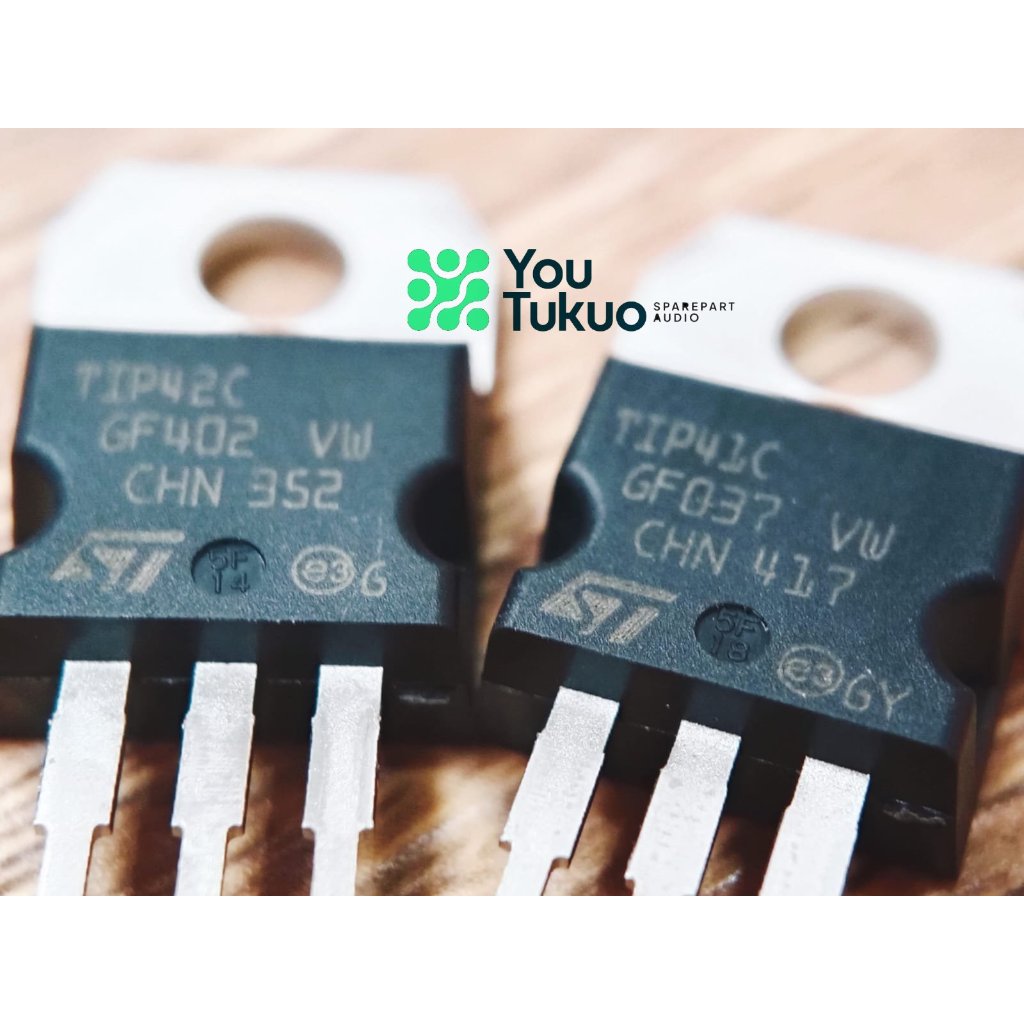 TIP41 TIP42 แบรนด์เดิม ST TIP41C TIP42C ORIGINAL TIP 41 TIP 42 ORIGINAL