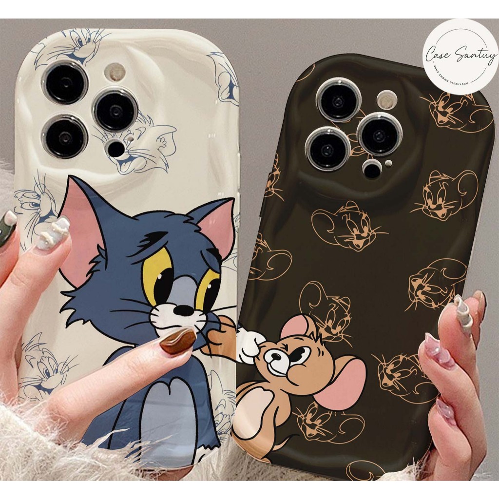 อินเทรนด์ Tom Jerry Aesthetic Softcase สําหรับ Xiaomi Redmi A1 A2 A3 9 9A 9C 9T 10 10A 10C 12 12C 13