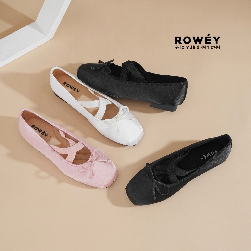 Rowey ผู้หญิง Flatshoes เกาหลี Ballerina รองเท้า Seo Joon