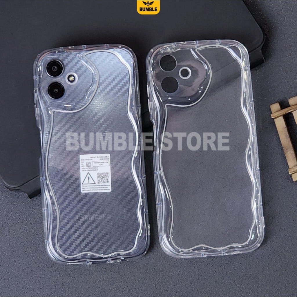Bumble - Softcase Silicone Melting Wavy Clear Bening Samsung A06 4G