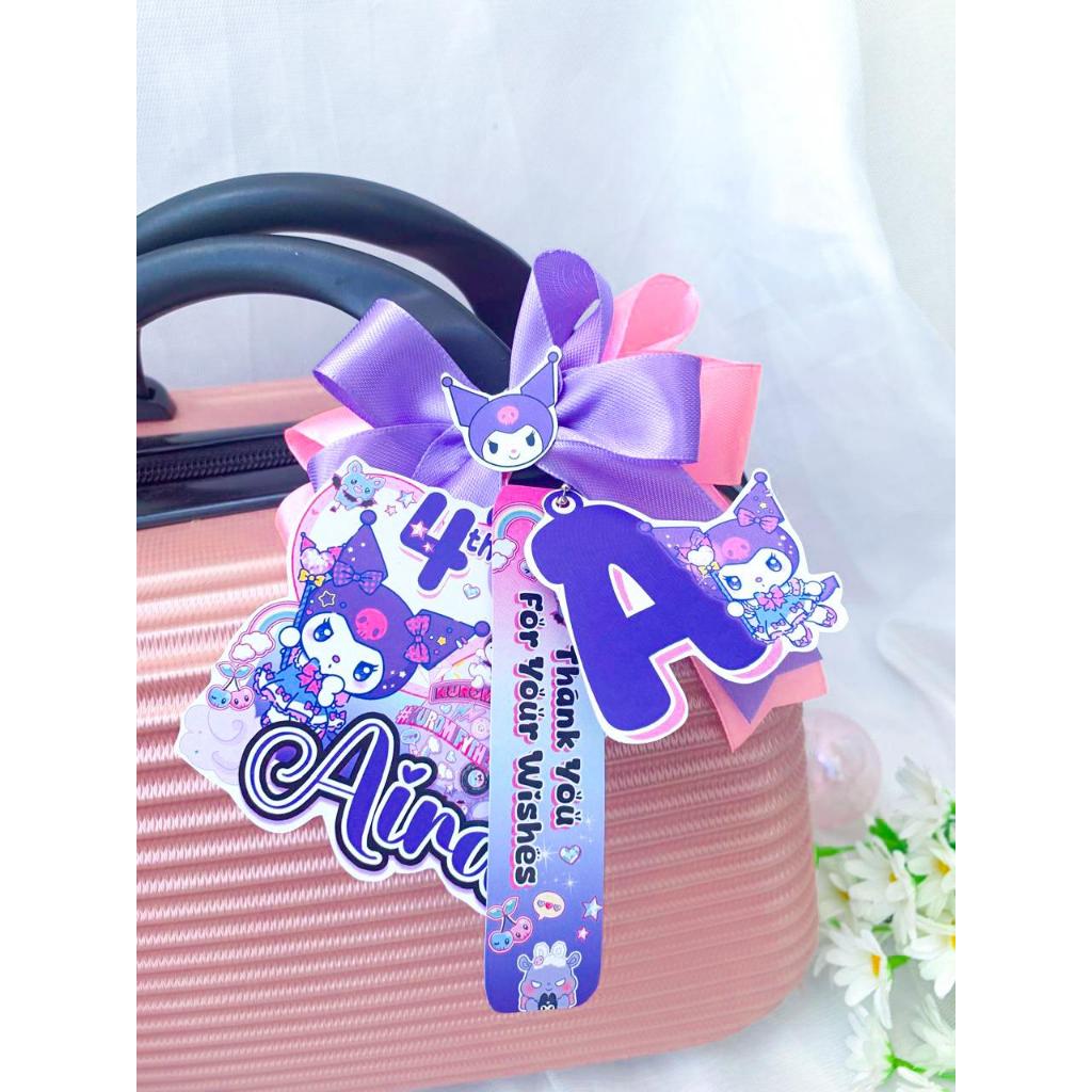 3 in 1 Kuromi Type 2 - การ์ดแท็กวันเกิด / การ์ดขอบคุณ / การ์ดอวยพรวันเกิด / การ์ดขอบคุณ