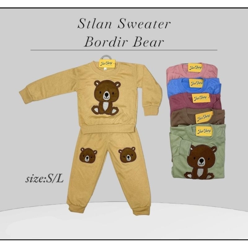 EMBROIDERED SWETER SET สําหรับ CHILDREN 6 MONTHS - 3 ปี UNISEX สําหรับเด็กผู้หญิง / BOYS PREMIUM BAB