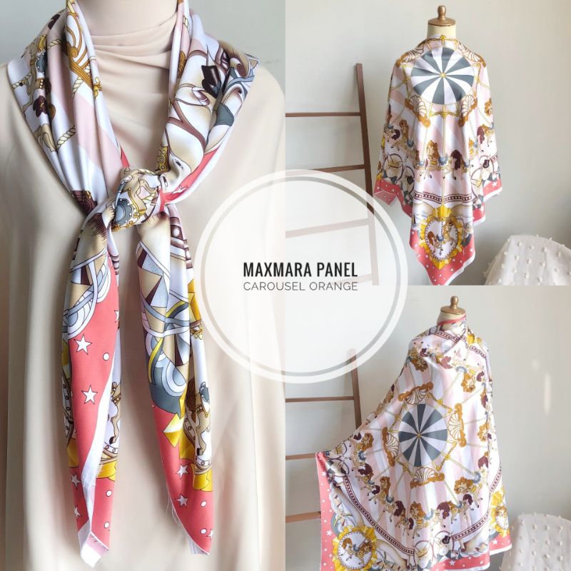 Maxmara Panel Carousel สีส้ม (ขนาด 1.15M x 1.15M)