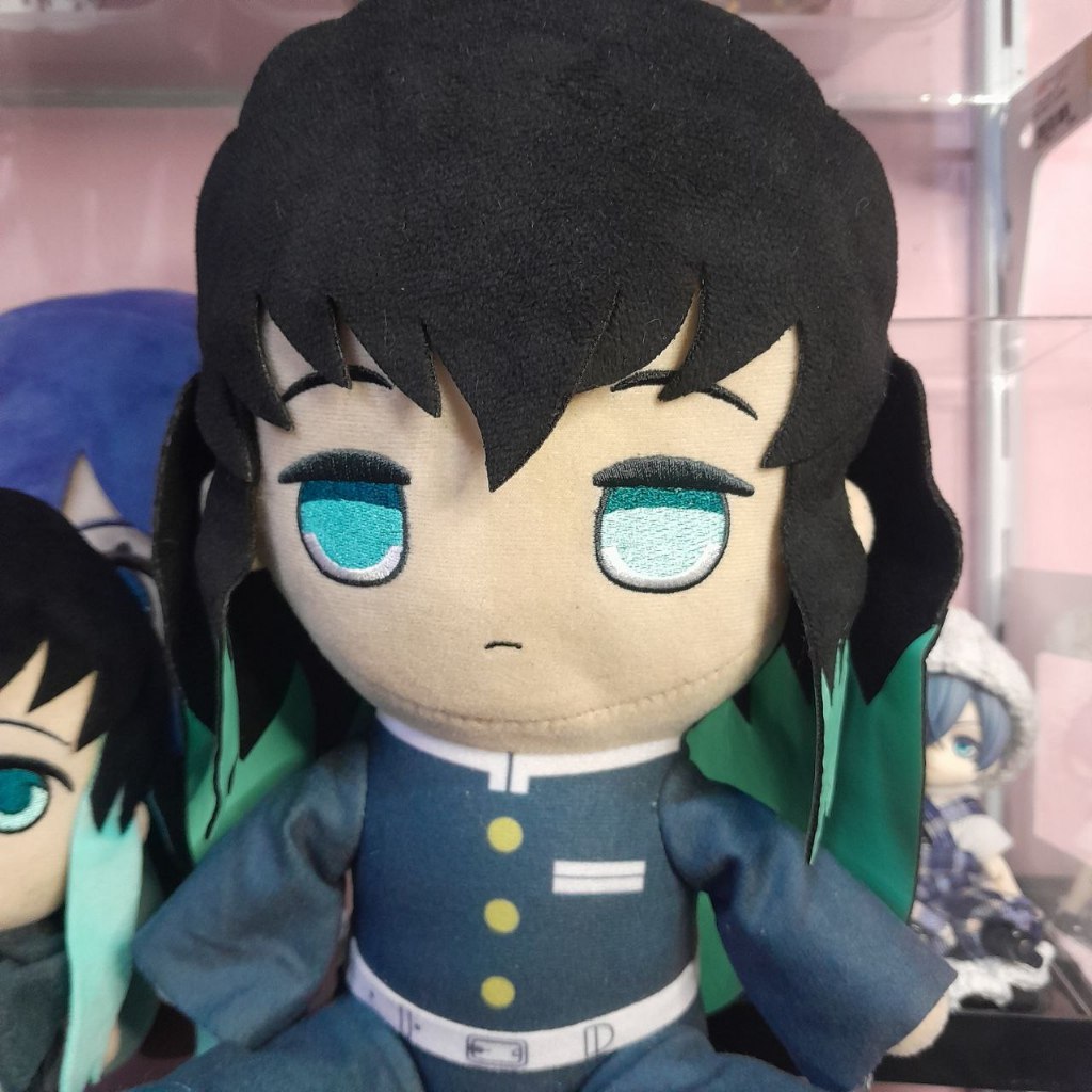 Nuigurumi Furyu Big Plush Muichiro Tokito Demon Slayer Kimetsu ไม่มี Yaiba ตุ๊กตานั่งใหญ่ Mui