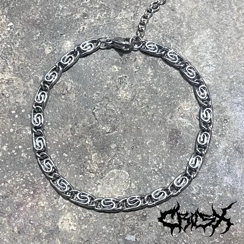 GOVE BRACELET / STAR CROSS BRACELET CHAIN CHAIN CHAIN BRACELET AESTHETIC TITANIUM BRACELET สแตนเลสสแ