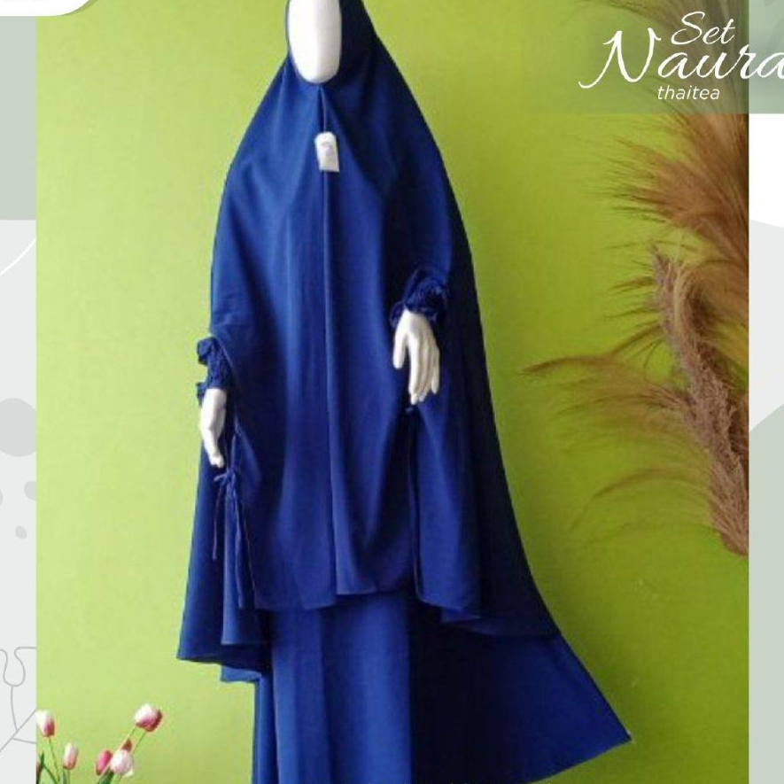 (BR) NAURAH SET, SYARI GAMIS HIJAB SET