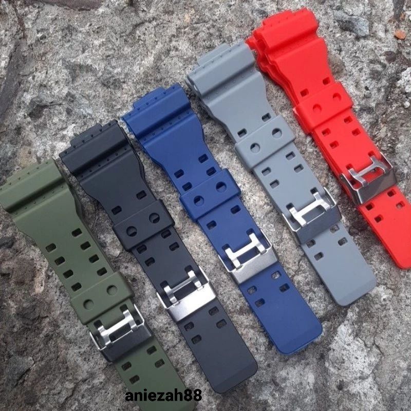 Casio G-Shock GA-100 GA-110 GA-120 GA-200 GAC-100 GD-100 GDF-100 GW-8900 GLS-100 สายยางระดับพรีเมียม
