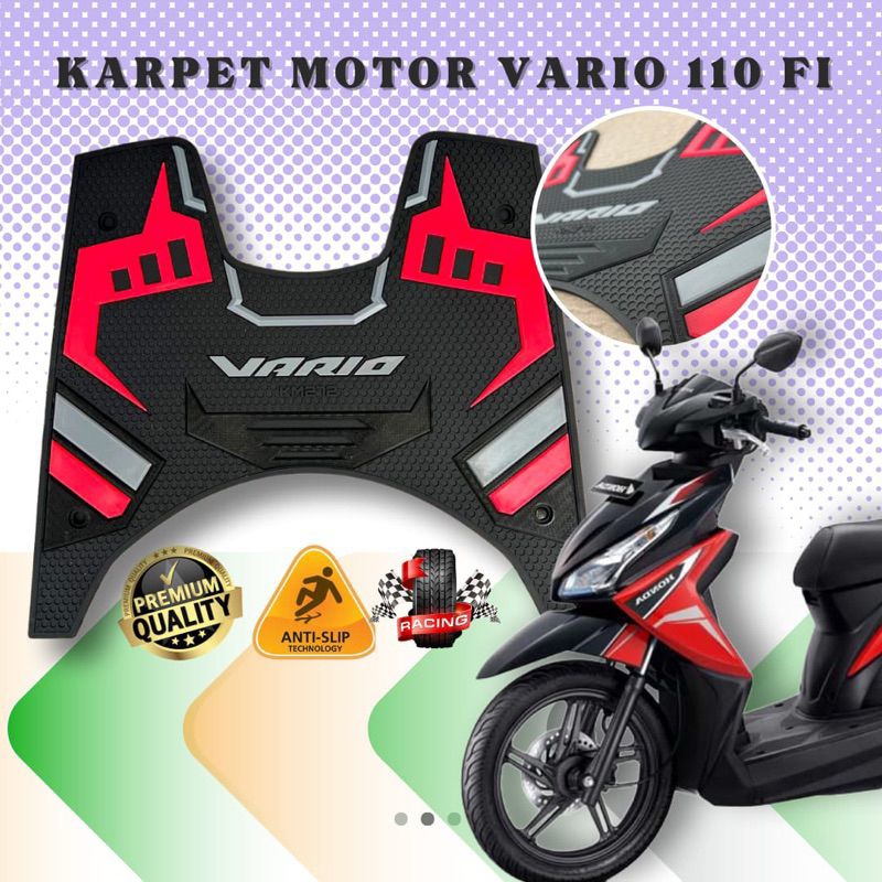 Vario 110 fi Footwear/Vario 110 fi พรมรถจักรยานยนต์/Vario 110 fi อุปกรณ์เสริม