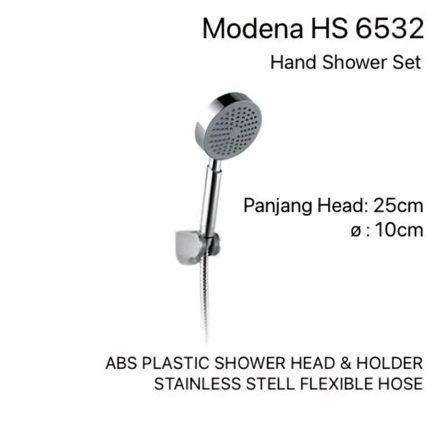 Modena HS 6532 ฝักบัวสายอ่อนมือถือ HS 6532 Plus ยาว 150 ซม.