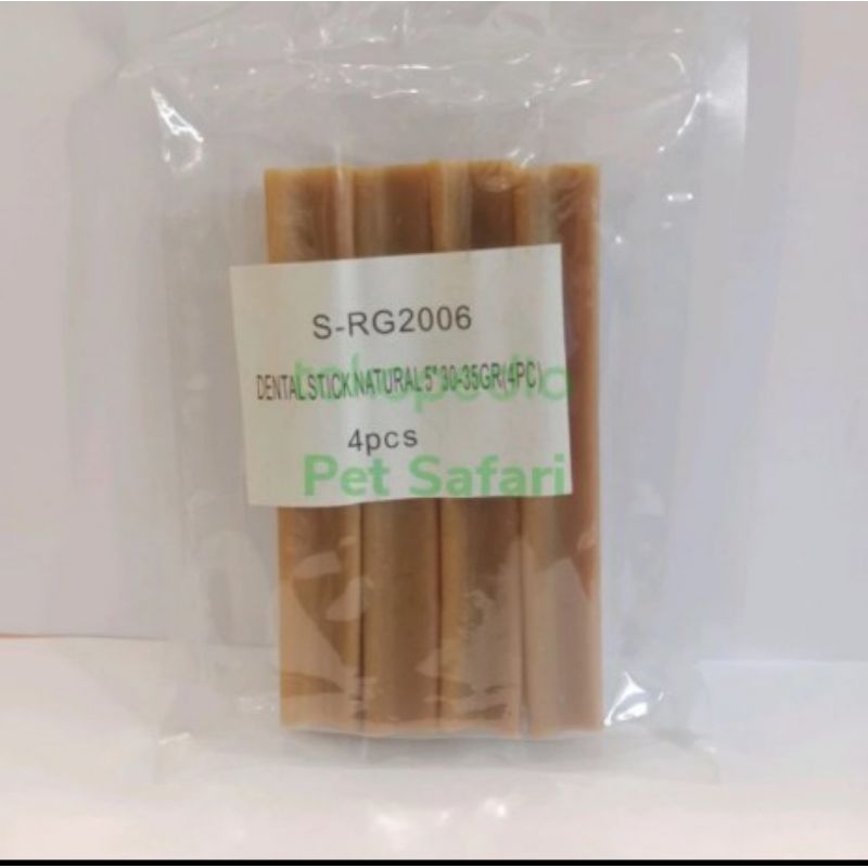 Dog Bite Snack S-RG2006 Dental Stick Natural 4 ชิ้น