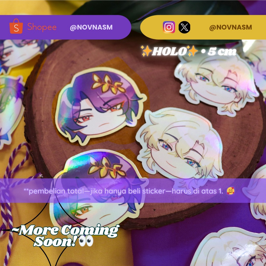 HSR PENACONY SERIES - สติ๊กเกอร์ HOLO | รางดาว Honkai