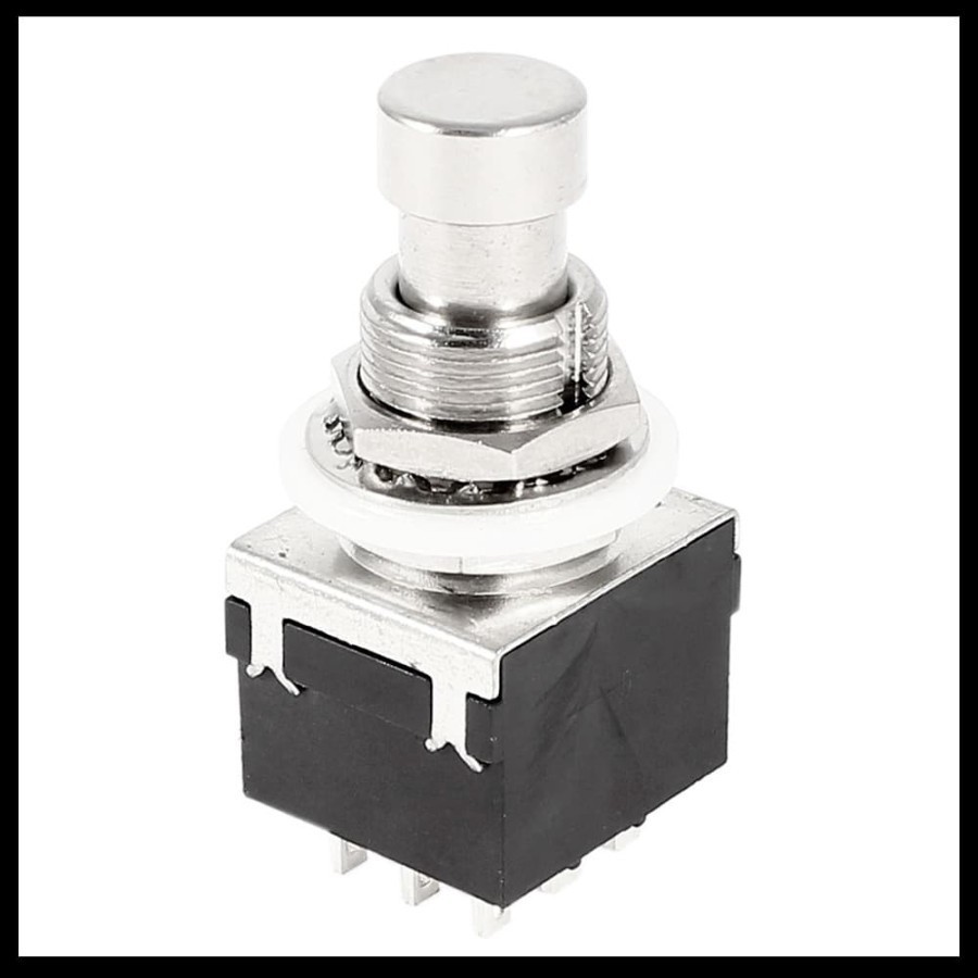 3PDT 9 Pin Black Guitar Effect Pedal Switch