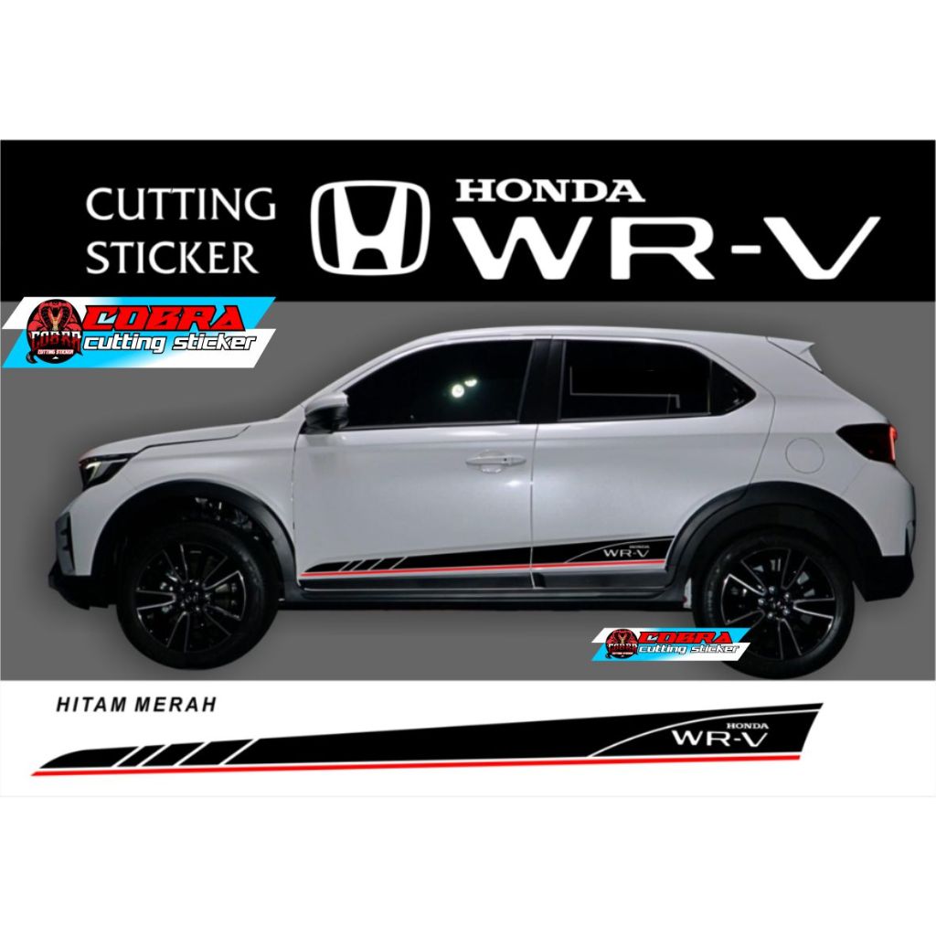 สติ๊กเกอร์ HONDA WRV CUTTING สติ๊กเกอร์อุปกรณ์เสริม HONDA WRV 2023 2024