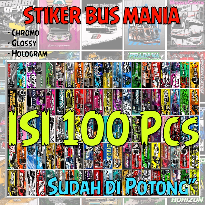 สติ๊กเกอร์ Long Bus Mania สติ๊กเกอร์ Viral Long Telolet Bus รุ่นใหม่ล่าสุด