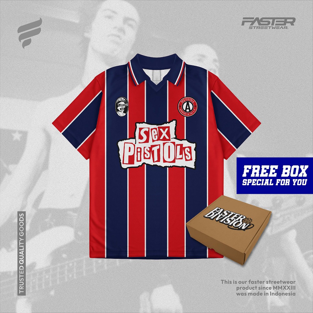 เสื้อวง Pistols - เสื้อฟุตบอล - เสื้อกีฬา - สินค้าไม่ดี - FASTER DIVISION
