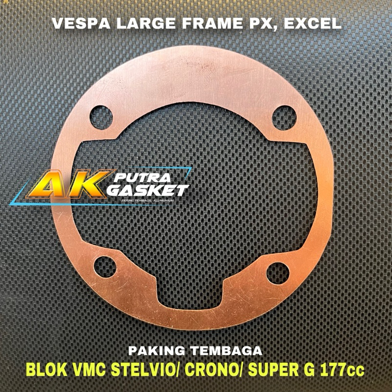 Copper Block Packing VMC Stelvio/ Crono/ Super G 177cc Vespa Large Frame PX EXCEL Packing Perpak Hea
