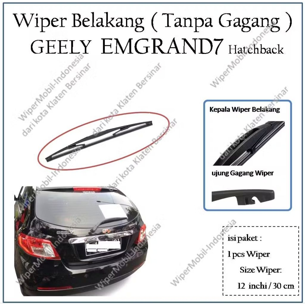 Geely Emgrand7 Emgrand EC7 Hatchback ที่ปัดน้ําฝนกระจกหลัง