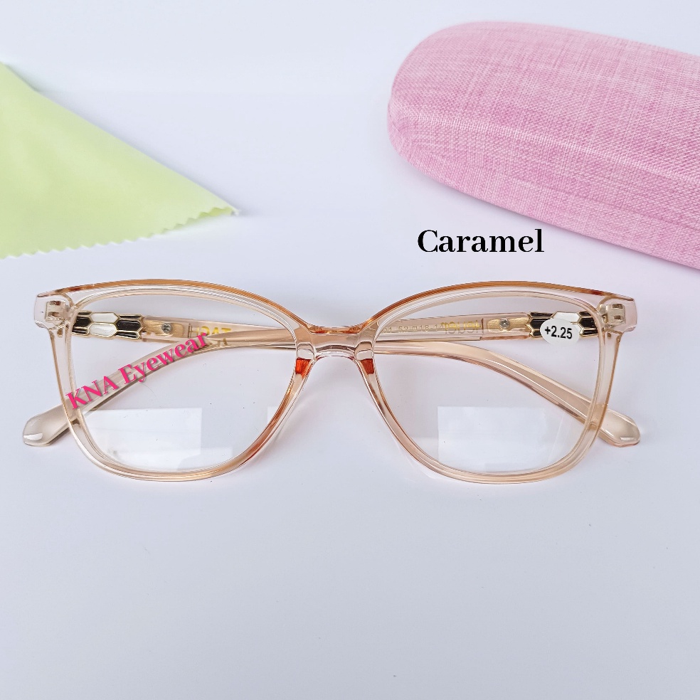 CODE G52D KNA EYEWEAR READING GLASSES PLUS GLASSES PRESBYOPIA READING GLASSES สําหรับผู้หญิง KATE EY