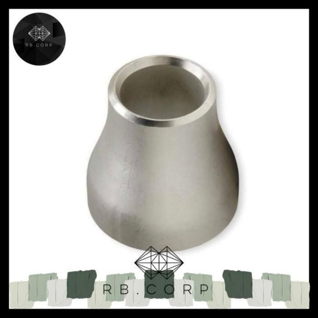 REDUCER CONCENTRIC ASTM A403 เชื่อมต่อท่อ - WP 304/304L SCH40 1 นิ้ว x 3/4 นิ้ว SS 304 สแตนเลสไร้รอย