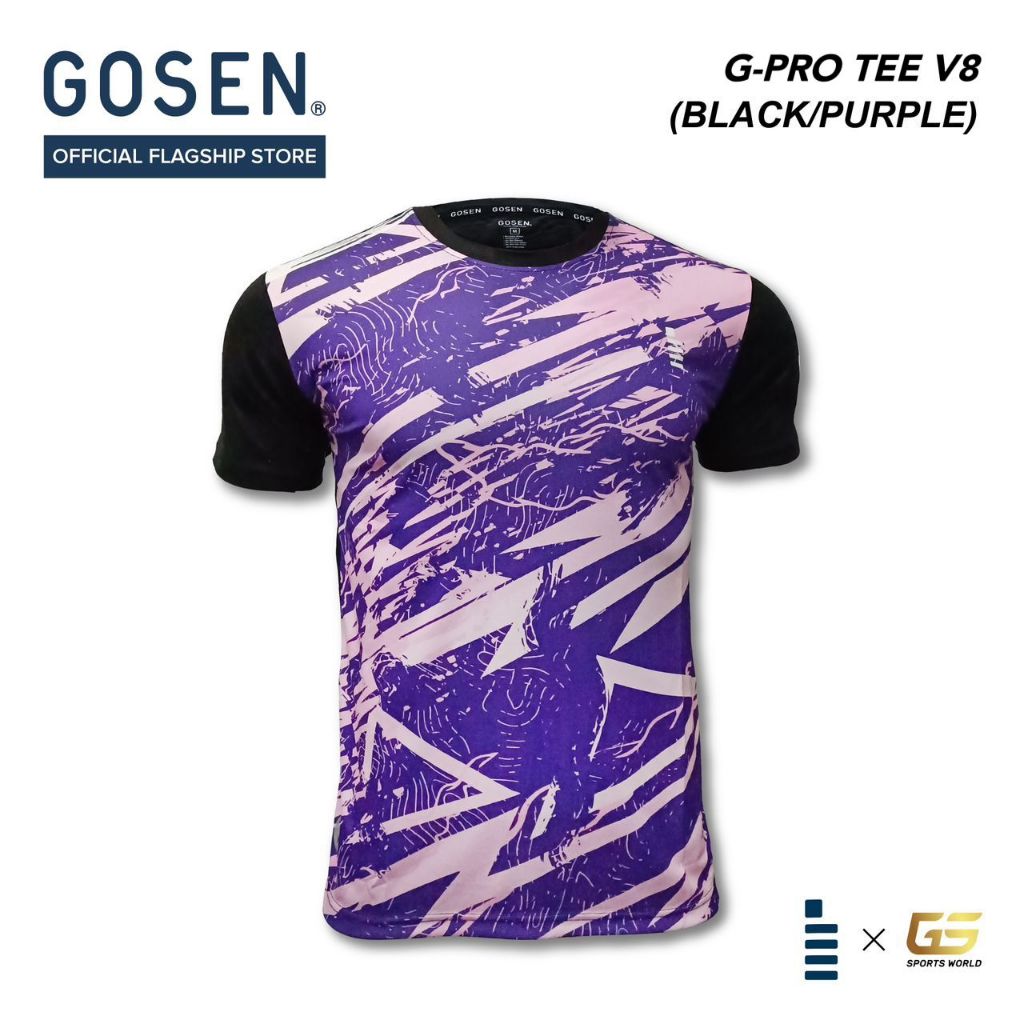 GOSEN G-Pro 08 Tournament Jersey - สีดํา ม่วง/ ขาว น้ําเงิน [GPT24-08]