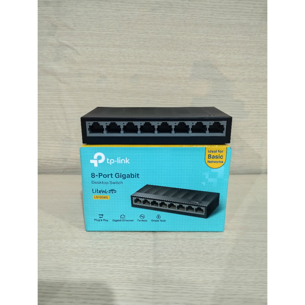 TP-LINK LS1008G 8-Port 10/100/1000Mbps Desktop Switch tplink ls1008g