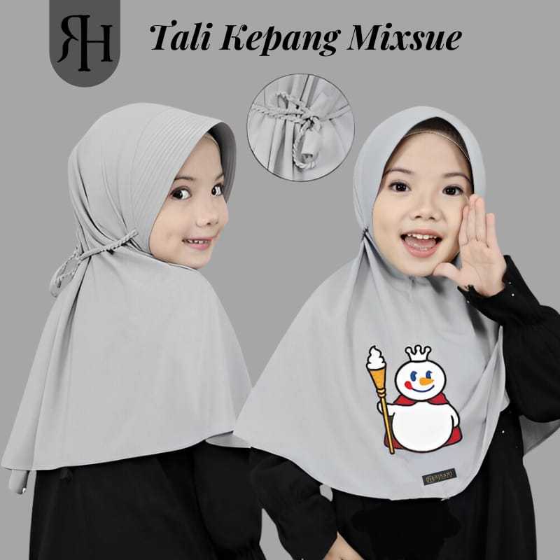 ARFANHIJAB - Mixue Childrens Jersey Pet Braided Rope Hijab - Viral MIXUE Doll Spiral Rope Hijab - Hi