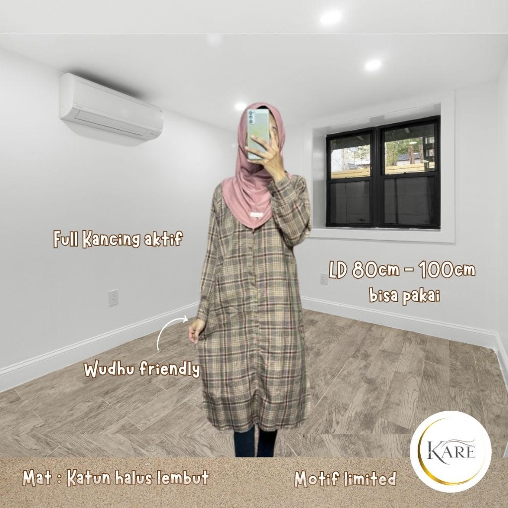 AZZAHRA HIJAB GIRL KARE FASHION Tunic