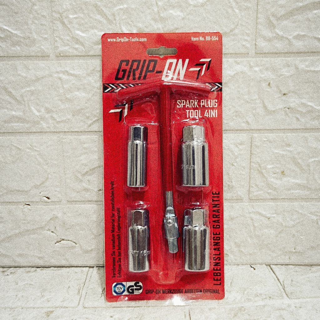 GRIP ON SPARK PLUG TOOL 4IN1 SPARK PLUG WRENCH 4 IN 1 GRIP ON UNIVERSAL SPARK PLUG WRENCH
