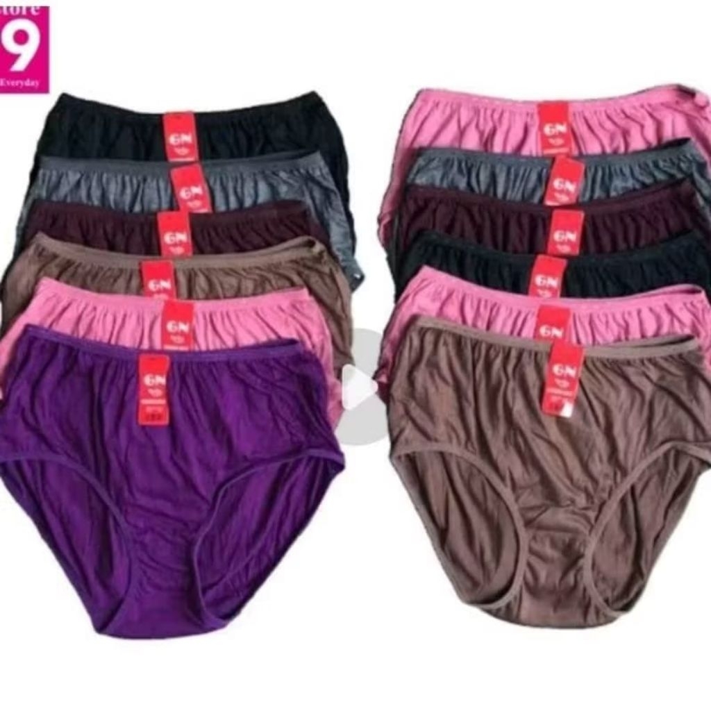 กางเกงชั้นในสตรี 6 ชิ้น cd gold nick 939