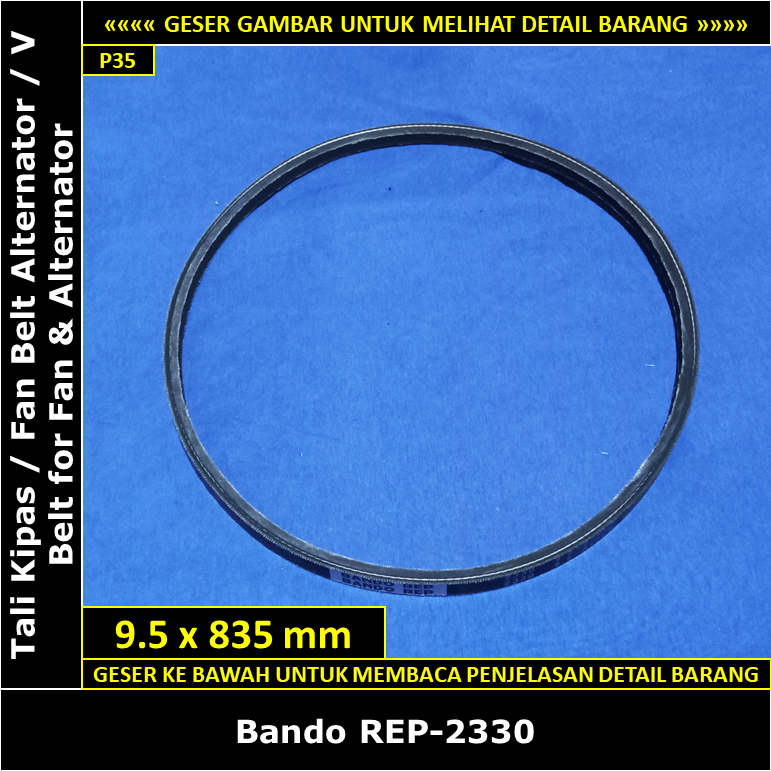 สายพานพัดลม ไดชาร์จ สายพานพัดลม Toyota Corona 2000 cc 18R RT104 1971-1978 Bando REP-2330 V เข็มขัดสํ