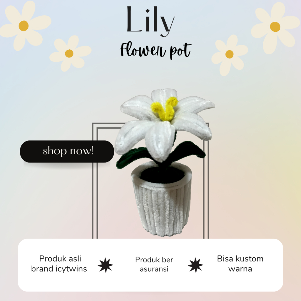 ราคา - กระถางดอกไม้ลิลลี่ Icytwins Wire Feather Pot ของขวัญ ความงาม โต๊ะโชว์ห้อง