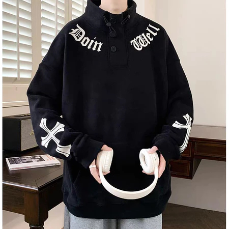 DOIN TURTLENECK SWETER MEN UNISEX OUTFIT OVERSIZE KOREAN LOOK