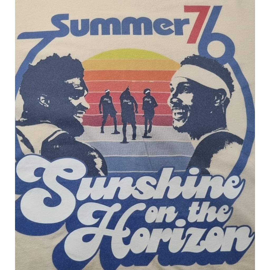 เสื้อยืด NBA 76ers Summer 76 Sunshine on the Horizon