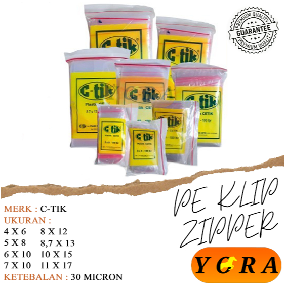 คลิปพลาสติกซิปล็อค บรรจุ 100 แผ่น / 5 x 8 คลิปพลาสติก / 4 x 6 คลิป / อาหาร คลิปพลาสติก / พลาสติกซิป 